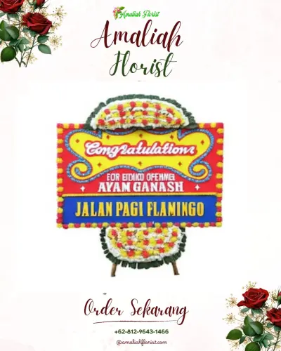 Bunga Papan Congratulation di Rumah Duka Hky (himpunan Kematian Yogyakarta)
